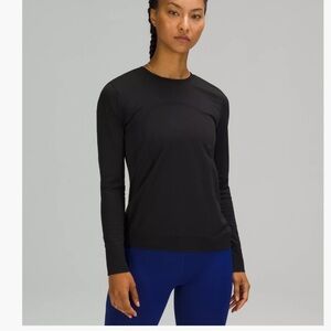 Lululemon Swiftly Long Sleeve Shirt, black, size 12
